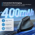 Ewent EW3208 вертикална безжична мишка с Bluetooth 5.1 и 2.4GHz Ewent EW3208 вертикална безжична мишка с Bluetooth 5.1 и 2.4GHz
