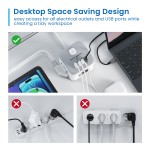 Ewent EW3863 Power Tower разклонител с 3 гнезда, USB-A и USB-C PD портове, защита от пренапрежение и детска защита Ewent EW3863 Power Tower разклонител с 3 гнезда, USB-A и USB-C PD портове, защита от пренапрежение и детска защита