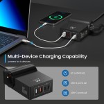 Ewent EW3992 GaN зарядна станция и разклонител 65W Ewent EW3992 GaN зарядна станция и разклонител 65W