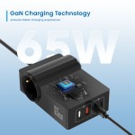 Ewent EW3992 GaN зарядна станция и разклонител 65W Ewent EW3992 GaN зарядна станция и разклонител 65W