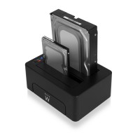 Ewent EW7014 двойна докинг станция USB 3.2 Gen1 за 2.5
