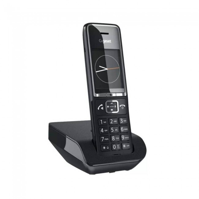 Gigaset Comfort 550 безжичен DECT телефон с 2.2" цветен дисплей, черен