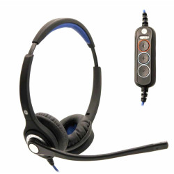 JPL 502S-USB стерео слушалки, USB-A, MS, UC, черен JPL 502S-USB стерео слушалки, USB-A, MS, UC, черен