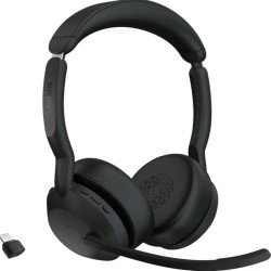 Jabra Evolve2 55 стерео слушалки, Bluetooth, Link380a, UC, черен