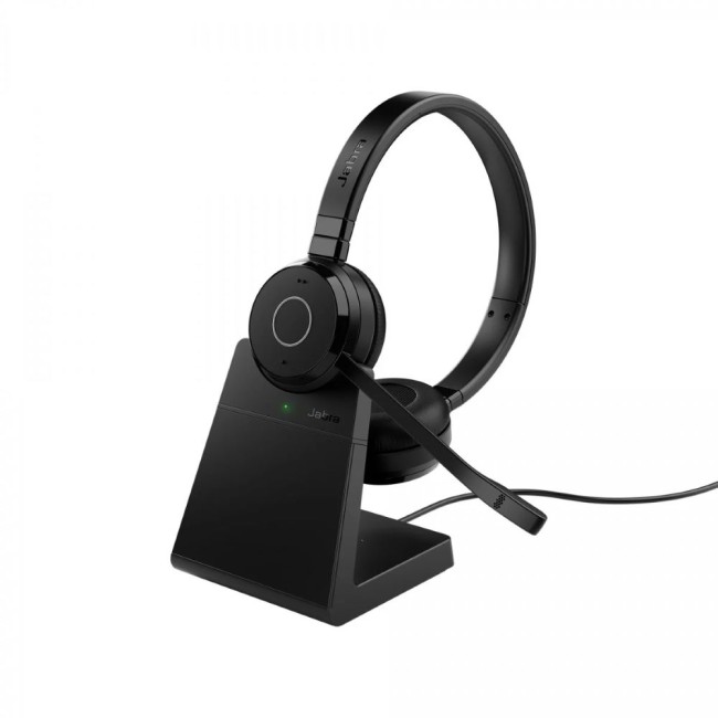 Jabra Evolve 65 TE, Link 390a MS Bluetooth слушалки със стойка