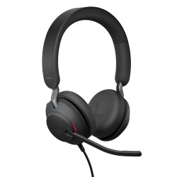 Jabra EVOLVE2 40 SE жични стерео слушалки, USB-A/USB-C, MS, черни