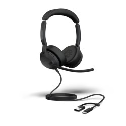 Jabra Evolve2 50, USB C/A, MS жична стерео слушалка, без Bluetooth