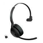 Jabra Evolve2 55 моно слушалка, Bluetooth, Link380c UC, черен Jabra Evolve2 55 моно слушалка, Bluetooth, Link380c UC, черен