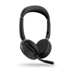 Jabra Evolve2 65 Flex стерео слушалки, Bluetooth, USB-A, UC, ANC, черни