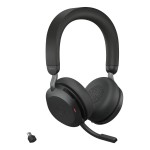 Jabra Evolve2 75 UC слушалки с ANC, Bluetooth 5.2, Link 380, USB-C и стойка за зареждане, черни Jabra Evolve2 75 UC слушалки с ANC, Bluetooth 5.2, Link 380, USB-C и стойка за зареждане, черни