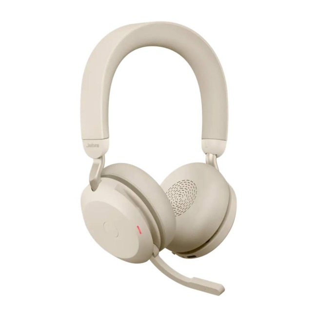 Jabra EVOLVE2 75 Link390c UC безжични слушалки с микрофон, бежови Jabra EVOLVE2 75 Link390c UC безжични слушалки с микрофон, бежови