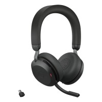 Jabra Evolve2 75 слушалки, Bluetooth, UC, ANC, Link380, USB-C, черни