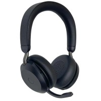 Jabra Evolve2 75 UC Bluetooth слушалки с ANC, Jabra Link 380, USB-A, черни