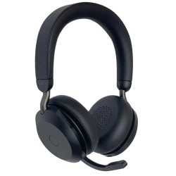Jabra Evolve2 75 UC Bluetooth слушалки с ANC, Jabra Link 380, USB-A, черни