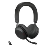 Jabra Evolve2 75 UC Bluetooth слушалки с ANC, Jabra Link 380, USB-A, черни Jabra Evolve2 75 UC Bluetooth слушалки с ANC, Jabra Link 380, USB-A, черни