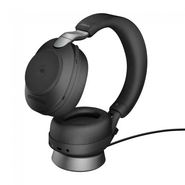 Jabra Evolve2 85 MS Stereo с Link380a USB-A и стойка, черни Jabra Evolve2 85 MS Stereo с Link380a USB-A и стойка, черни