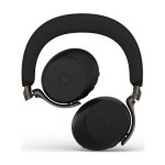 Jabra Evolve3 75 безжични on-ear слушалки UC, Link 390a, с безжична зарядна подложка (WLC), черни