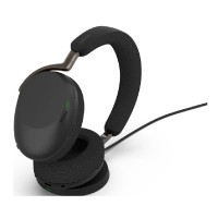 Jabra Evolve3 85 безжични over-ear слушалки, UC, Link390c, безжична зарядна подложка (WLC), черни