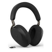 Jabra Evolve3 85 MS, Link 390 USB-C, черни безжични over-ear слушалки