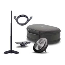 Jabra PanaCast Meet Anywhere, видеоконферентна система, комплект камера Jabra PanaCast + говорител Jabra Speak 750 + стойка, MS, 180°, 1.8 м кабел, 4K