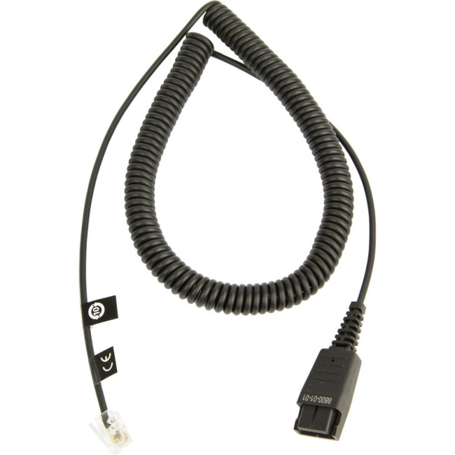 JABRA GN QD/ RJ10, навит, 0.5 - 2 m кабел