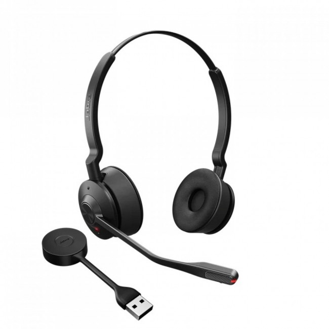 Jabra Engage 55 SE безжични стерео слушалки, UC, USB-A, Link 400a Jabra Engage 55 SE безжични стерео слушалки, UC, USB-A, Link 400a