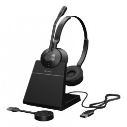 Jabra Engage 55 SE, UC Stereo, Link400a безжични слушалки със стойка