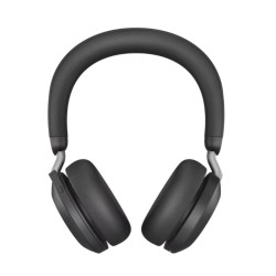 Jabra Evolve2 75 стерео слушалки, Bluetooth, Link 380, ANC, MS, USB-C - USB-A, зарядна стойка, черни