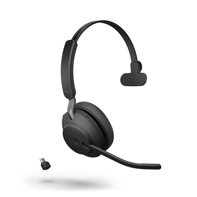 Jabra EVOLVE2 65 моно слушалка, MS, Link380 USB-C, черна