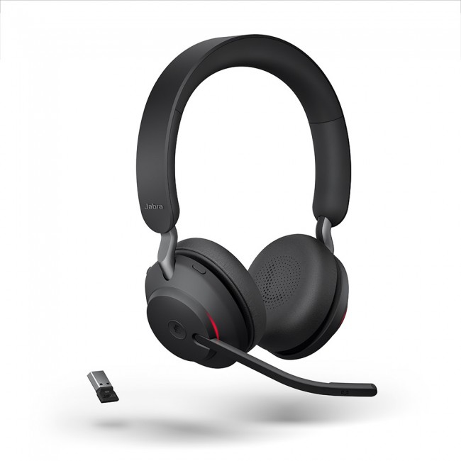 Jabra EVOLVE2 65 стерео слушалки, MS, Link380 USB-A, черни