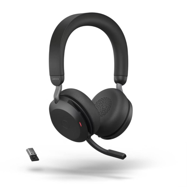 Jabra EVOLVE2 75 слушалки, UC, ANC, Bluetooth, Link380, USB-A, черни