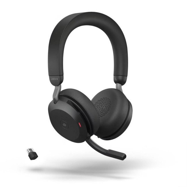 Jabra EVOLVE2 75 слушалки, MS, ANC, Bluetooth, Link380, USB-C, черни