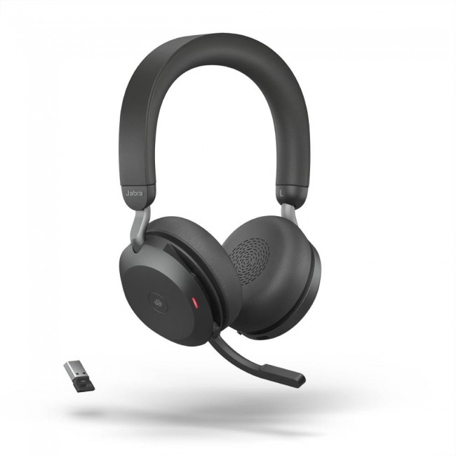 Jabra EVOLVE2 75 слушалки, MS, ANC, Bluetooth, Link380, USB-A, черни