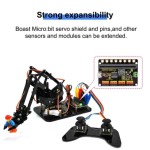 Keyestudio 4DOF Robot Arm Microbit Learning Kit Robot Arm Kit DIY Robot STEM Programming роботизирана ръка