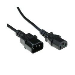 ACT AK5031 захранващ кабел C13 към C14, 3 м, черен