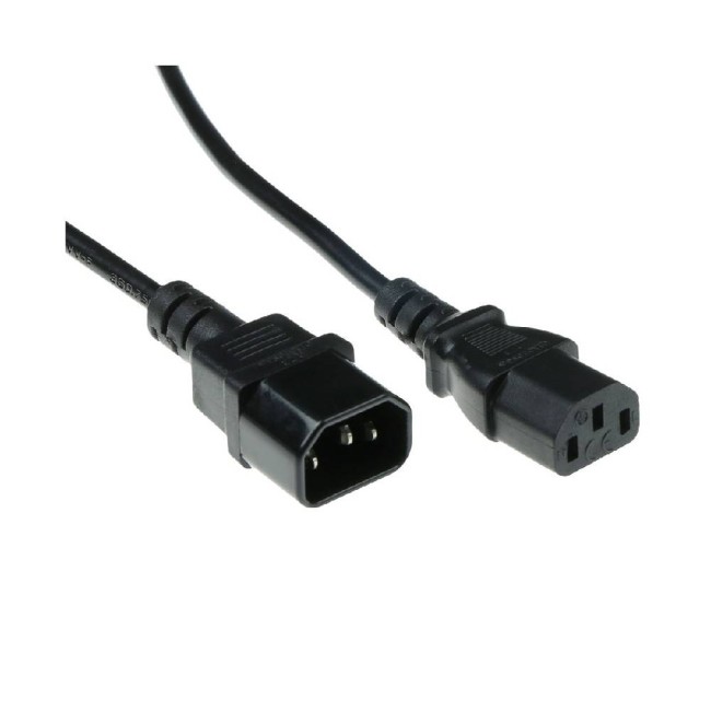 ACT AK5031 захранващ кабел C13 към C14, 3 м, черен