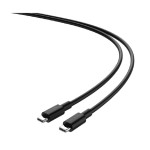 Lemontti кабел с бързо зареждане Type-C към Type-C, PD 100W, 2 м, Черен