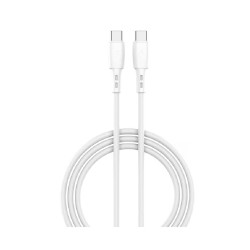 Lemontti Wind Type-C към Type-C кабел, PD 65W, 1.2 м, бял
