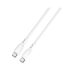 Lemontti Wind Type-C към Type-C кабел, PD 65W, 1.2 м, бял