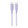 Lemontti Liquid Silicon Type-C към Type-C кабел, PD 60W, 1.2 м, лилав