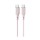 Lemontti Liquid Silicon Type-C към Type-C кабел, PD 60W, 1.2 м, розов