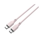 Lemontti Liquid Silicon Type-C към Type-C кабел, PD 60W, 1.2 м, розов