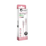 Lemontti Liquid Silicon Type-C към Type-C кабел, PD 60W, 1.2 м, розов