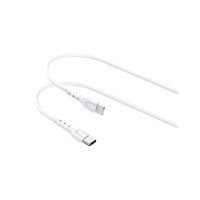 Lemontti кабел Type-C към Lightning, 25W, 0.5 м, бял