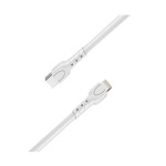 Lemontti Wind кабел за бързо зареждане Type-C към Lightning, PD 30W, 0.5 м, бял