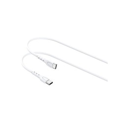 Lemontti Wind Type-C към Type-C кабел, PD до 65W, 0.5 м, бял