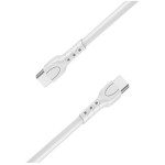 Lemontti Wind Type-C към Type-C кабел, PD до 65W, 0.5 м, бял Lemontti Wind Type-C към Type-C кабел, PD до 65W, 0.5 м, бял