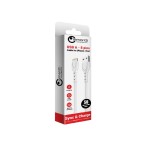 Lemontti Wind Кабел USB-A към Lightning, 0.5 м, Бял