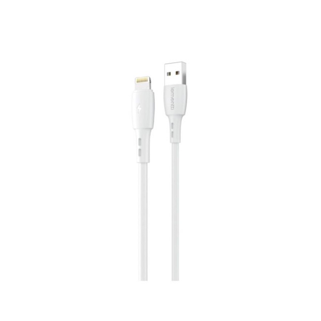 Lemontti Wind Кабел USB-A към Lightning, 1.2 м, Бял