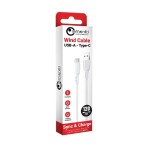 Lemontti Wind Кабел USB-A към Lightning, 1.2 м, Бял